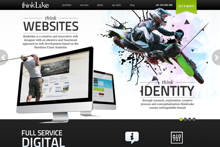 think luke website preview